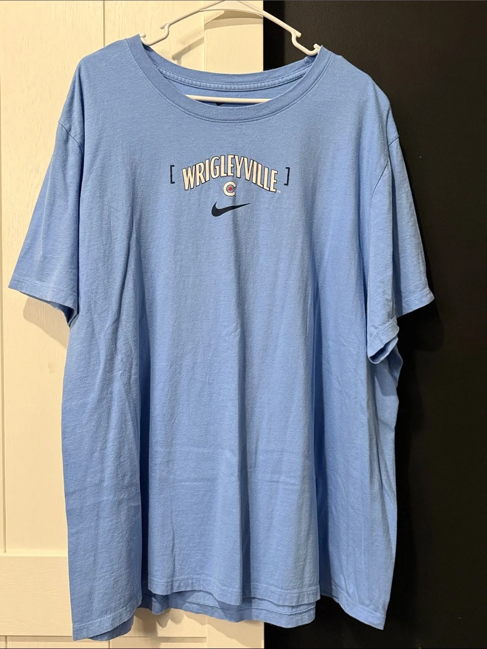 Nike Light Blue Wrigleyville Graphic Short Sleeve Tee - Men